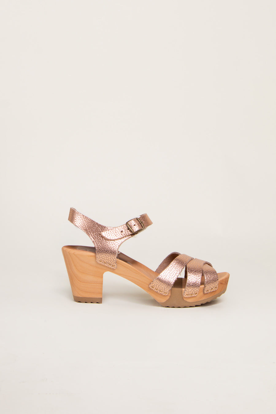BOSABO - Mules À Talons Angie Rose Gold