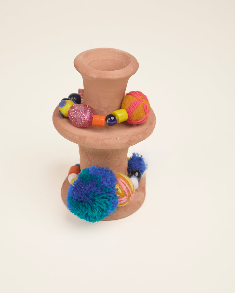 L'ÎLE BLEUE - Bougeoir Terre Cuite XS