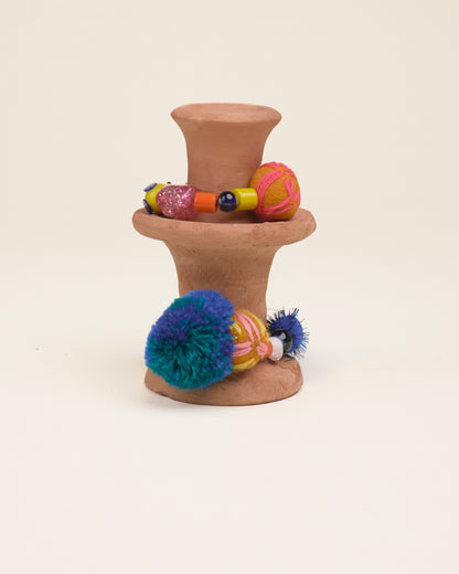 L'ÎLE BLEUE - Bougeoir Terre Cuite XS