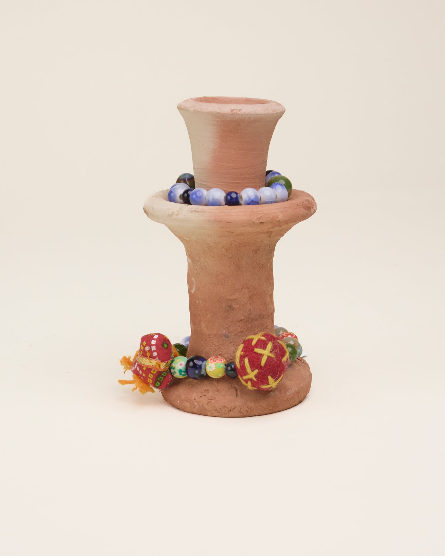 THE BLUE ISLAND - Terracotta Candlestick S