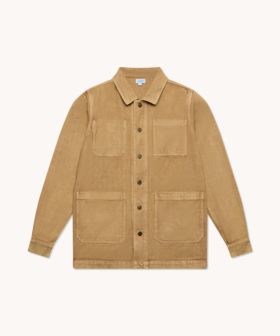 L'ÎLE BLEUE - Veste Yann Homme Twill Beige