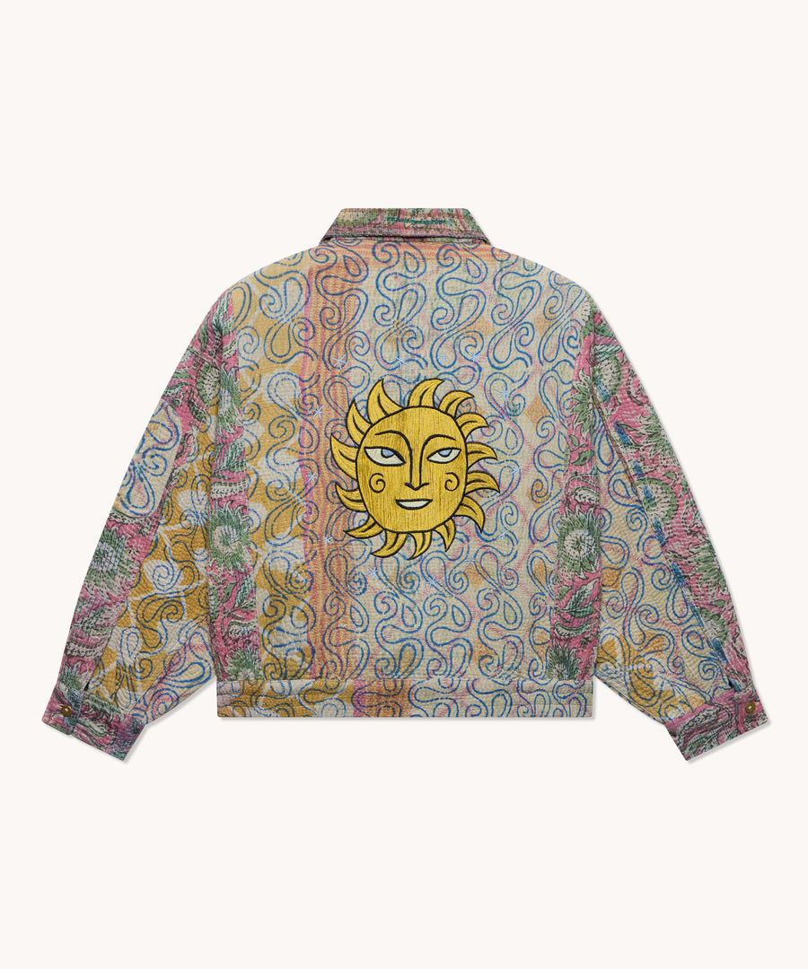 L'ÎLE BLEUE - BLOUSON JIM KANTHA BRODERIE SOLEIL