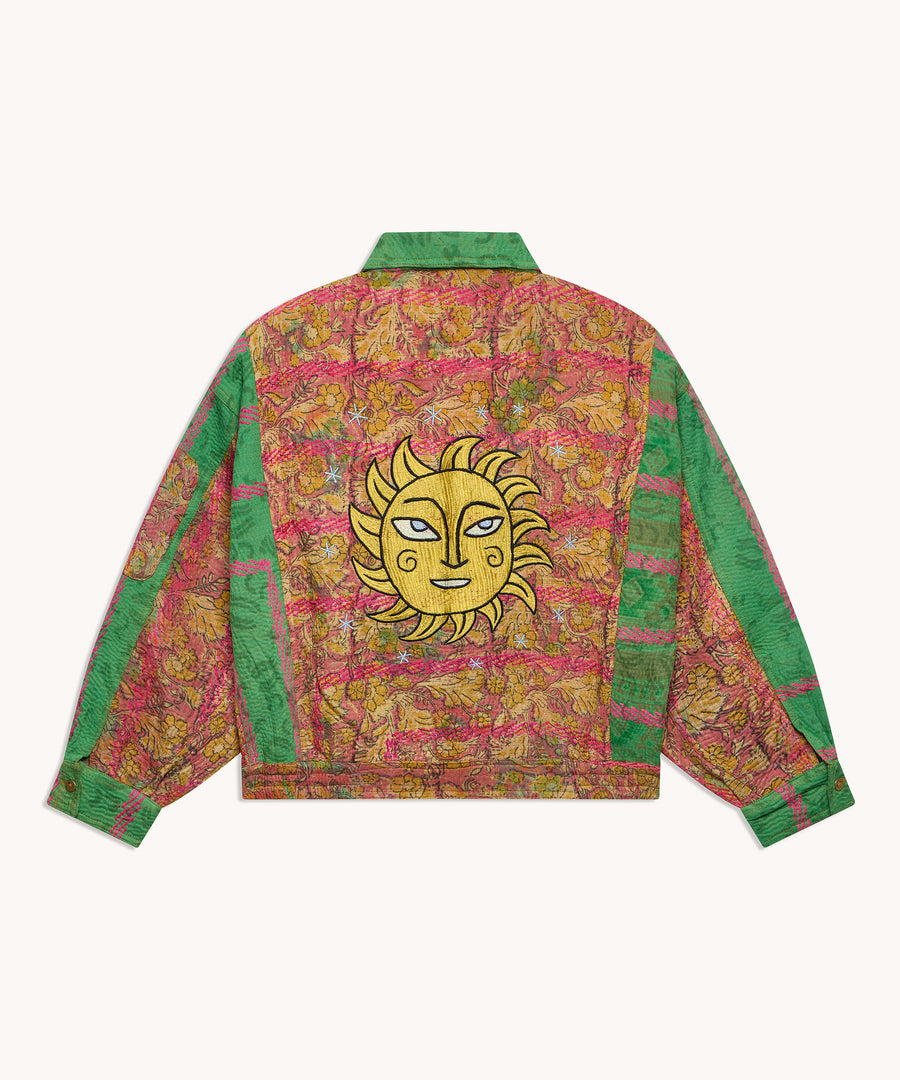 L'ÎLE BLEUE - BLOUSON JIM KANTHA BRODERIE SOLEIL