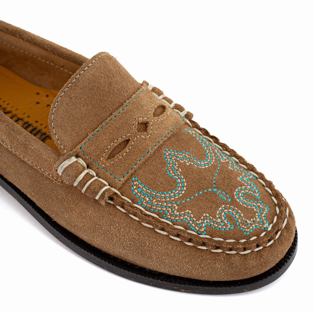 Mocassins femme Mexicana Joconde en daim tan, deuxième vue