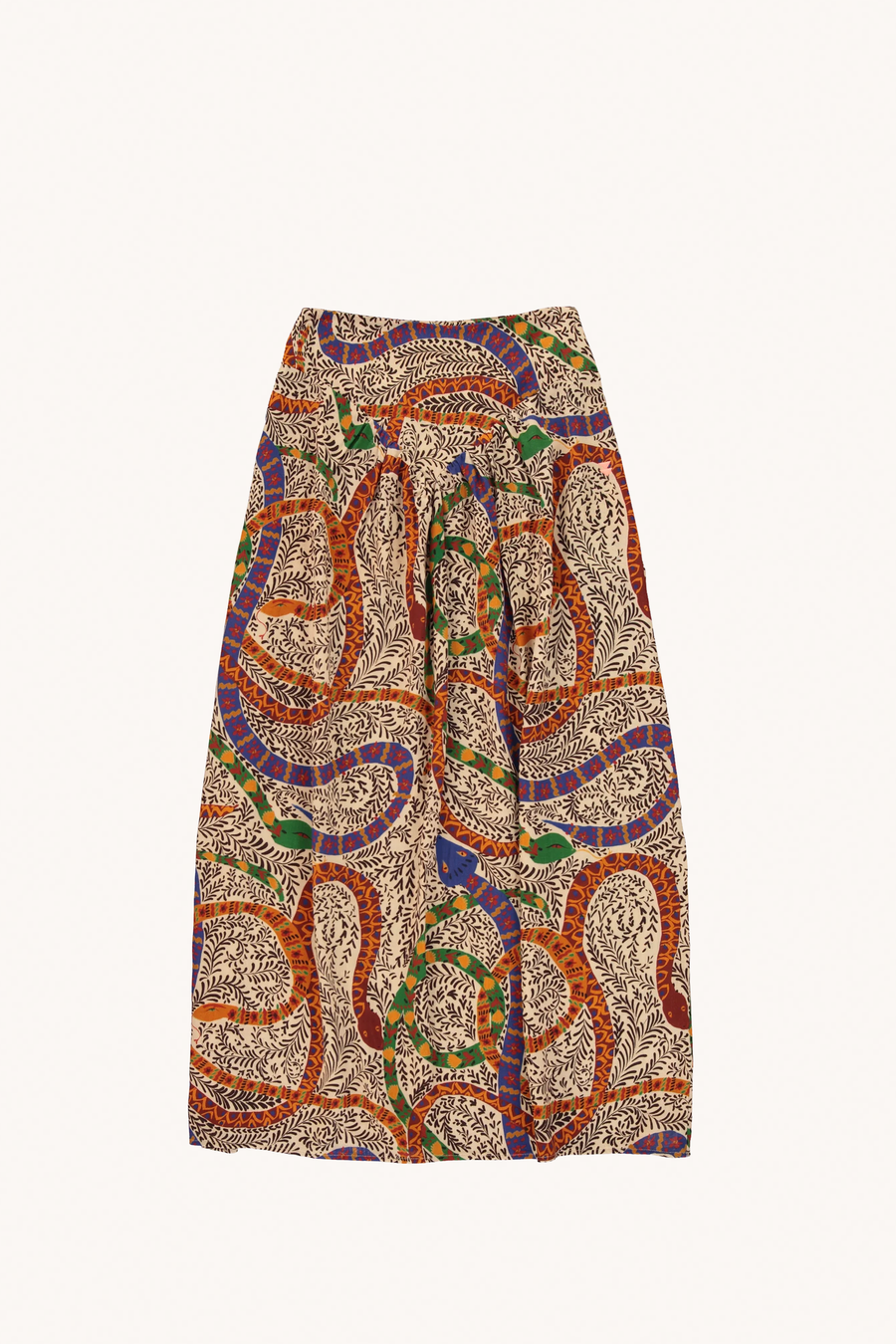 SISTERS DEPARTMENT - LONG SNAKE PRINT SKIRT