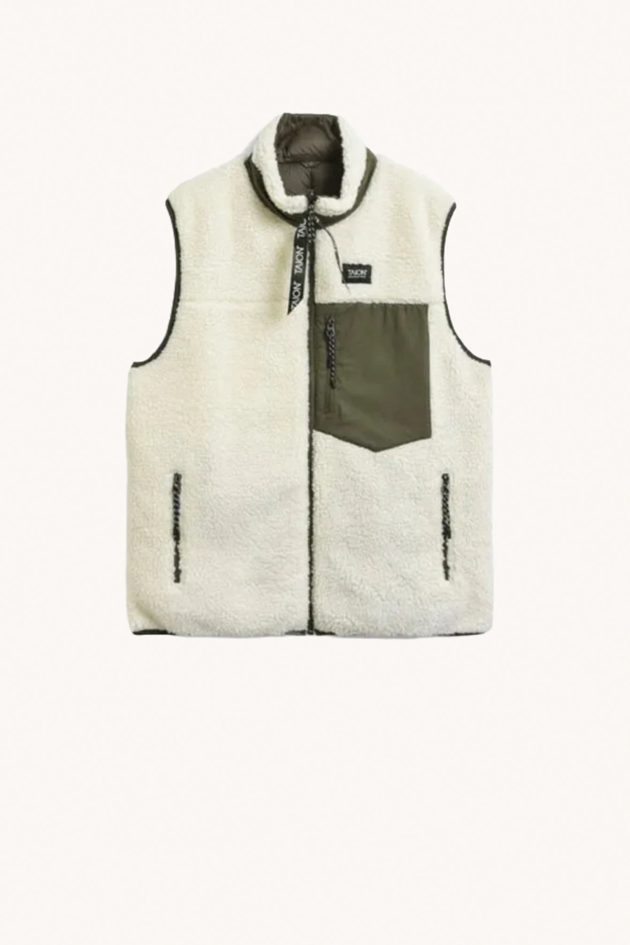 TAION - Reversible Boa Vest Jacket