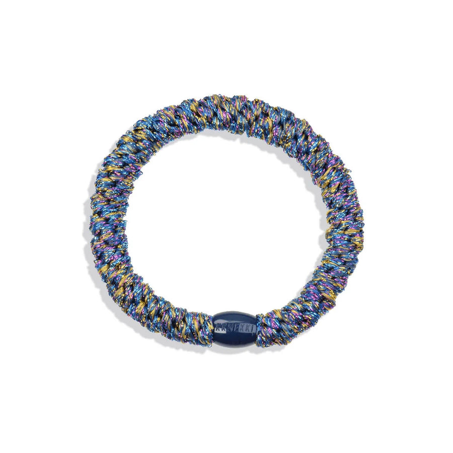 Élastique à cheveux Kknekki Electric Blue Multi Glitter bleu pailleté