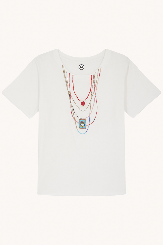 LEON & HARPER - T-SHIRT TORO AVEC COLLIERS À PLUSIEURS RANGS