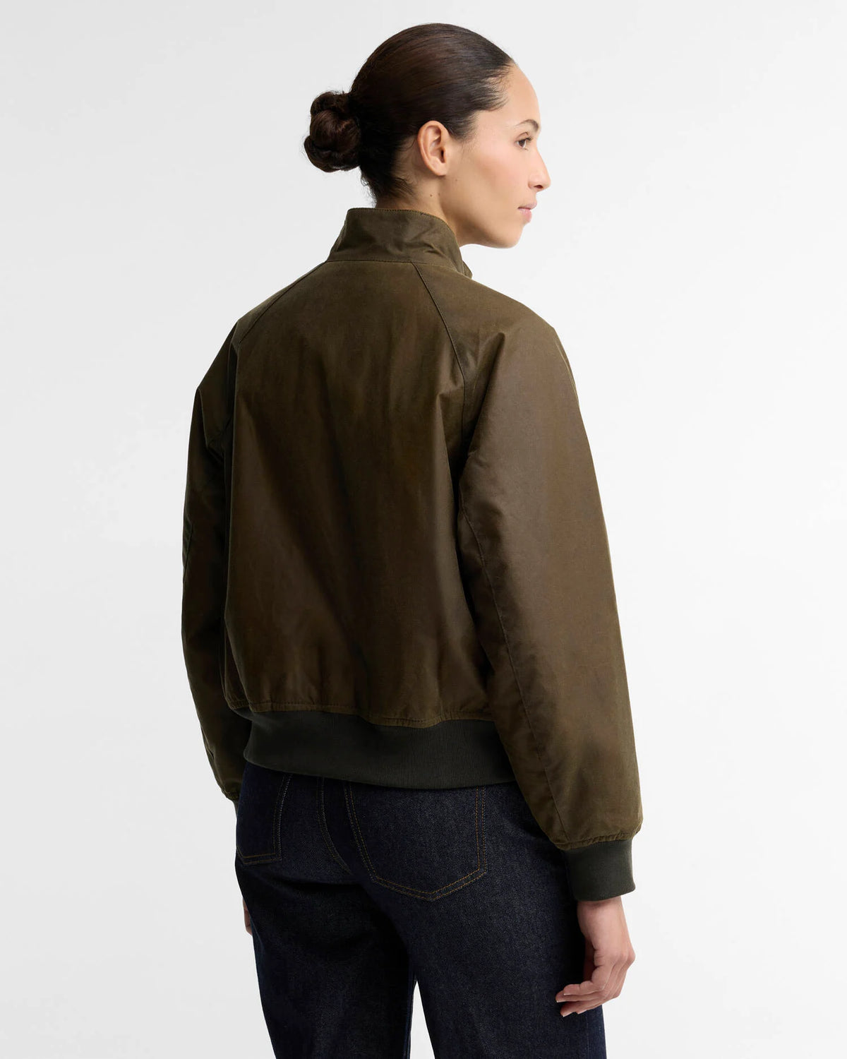 Veste cirée Barbour Ivybridge Ancient femme vue de dos
