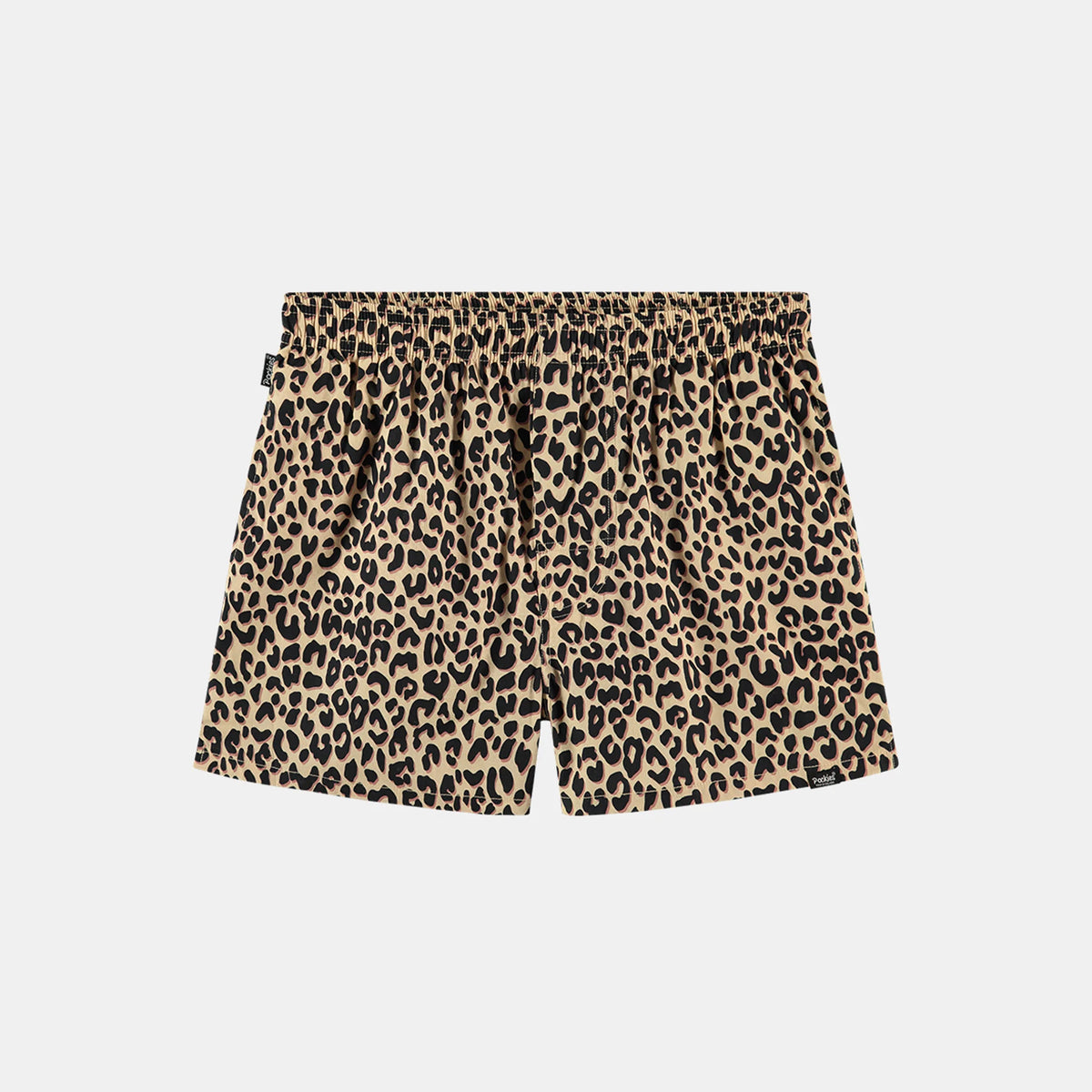 Boxer Pockies Leopard imprimé léopard beige, vue principale