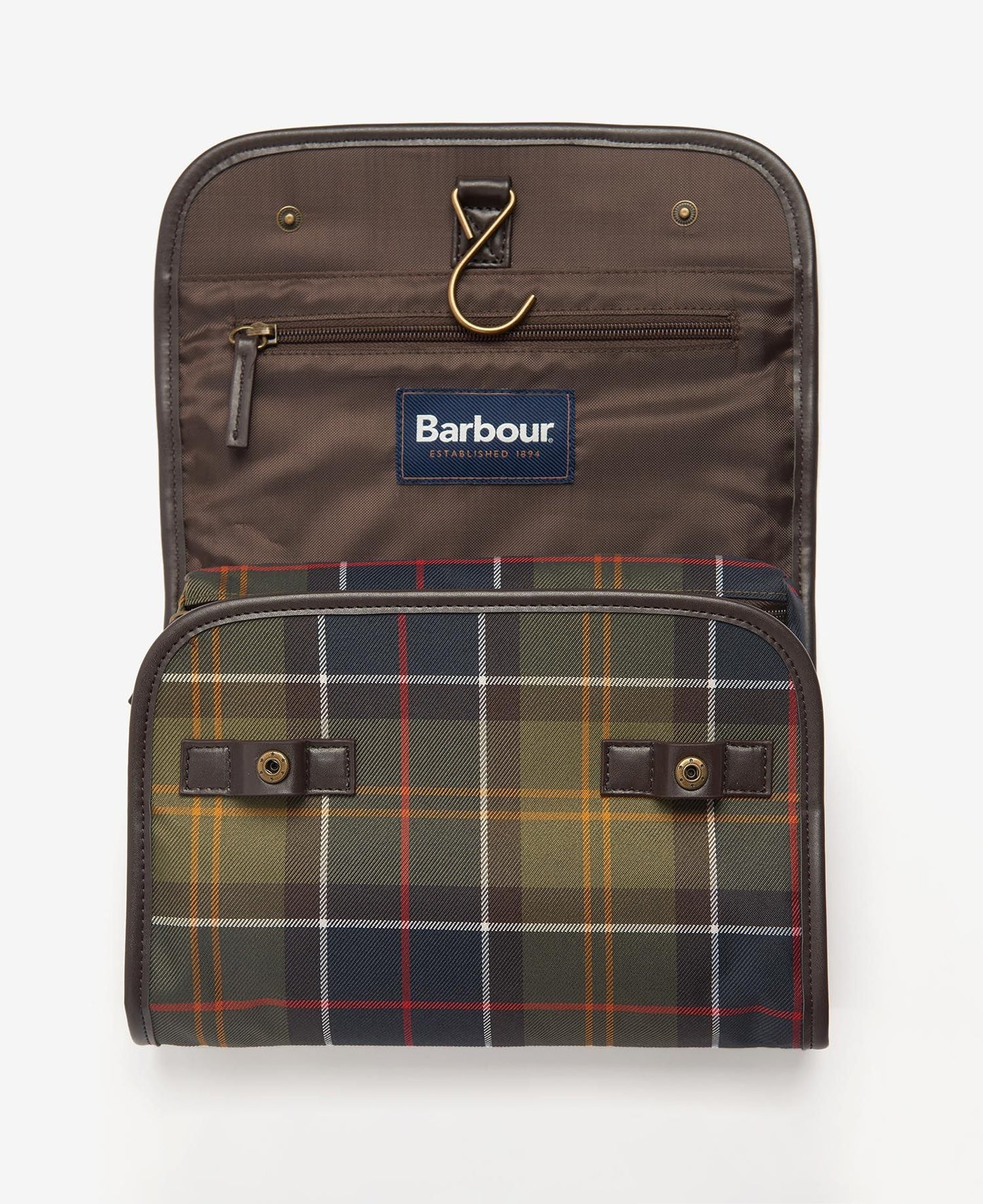 BARBOUR - Trousse de Toilette Tartan à susprendre