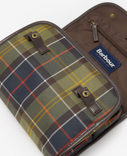 BARBOUR - Trousse de Toilette Tartan à susprendre