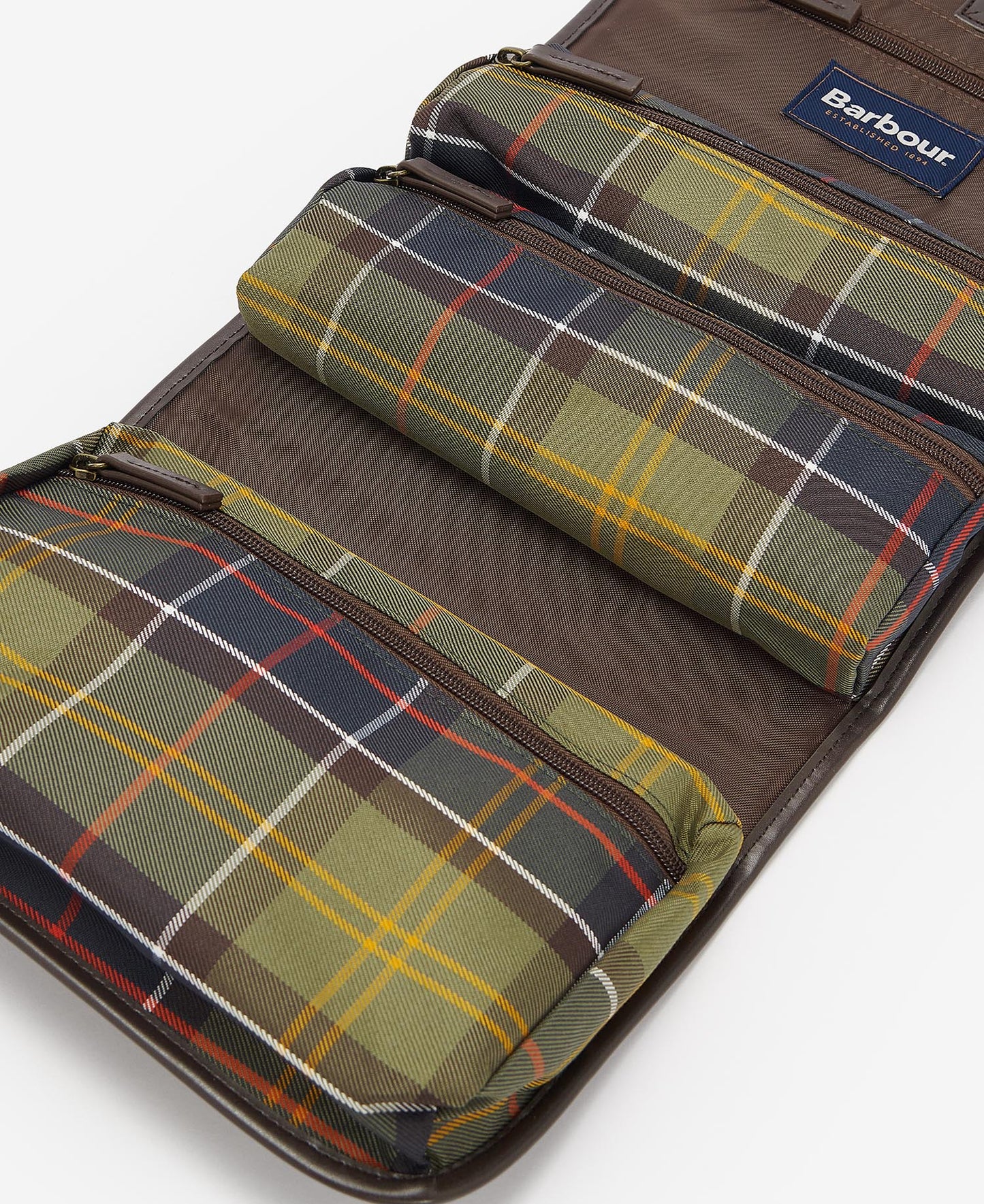 BARBOUR - Trousse de Toilette Tartan à susprendre