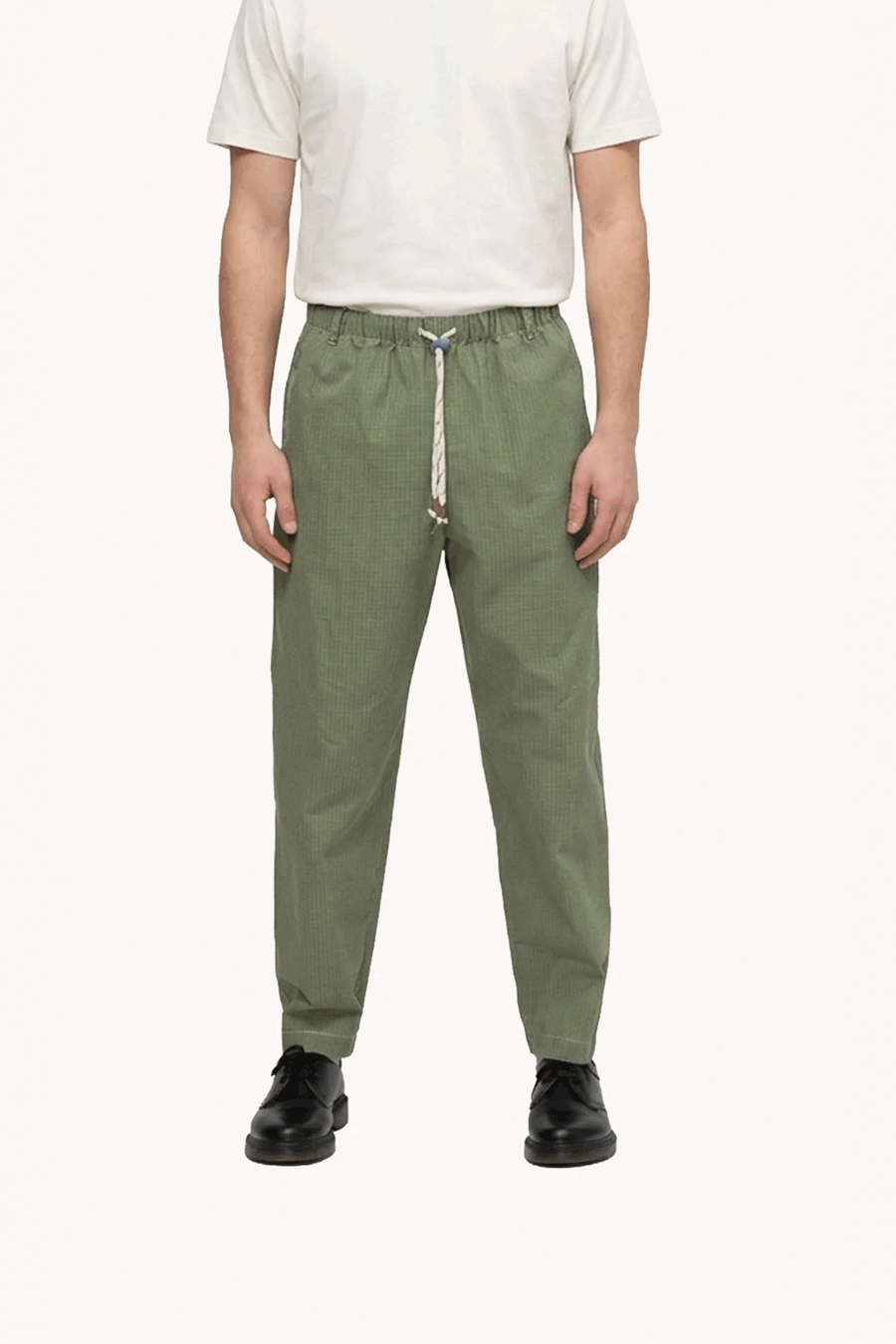 MADSON - PANTALON KAKI À FICELLE