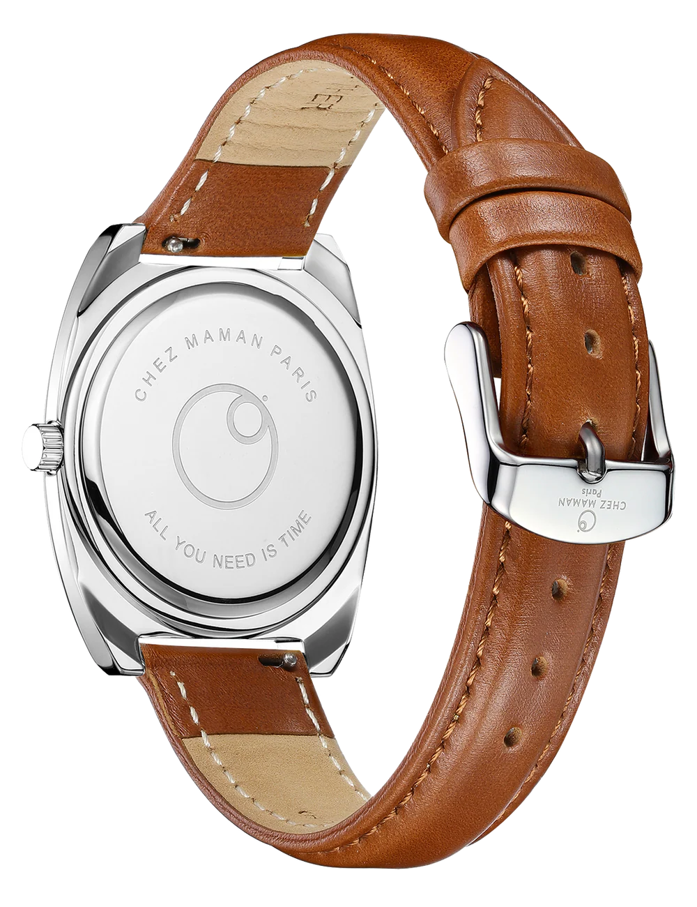 CHEZ MAMAN - MONTRE MAGNUM EN CUIR DENIM BLUE