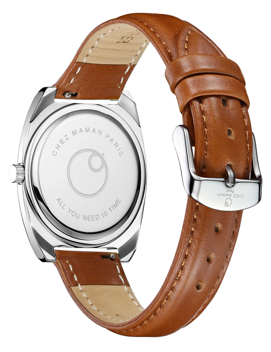 CHEZ MAMAN - MONTRE MAGNUM EN CUIR DENIM BLUE