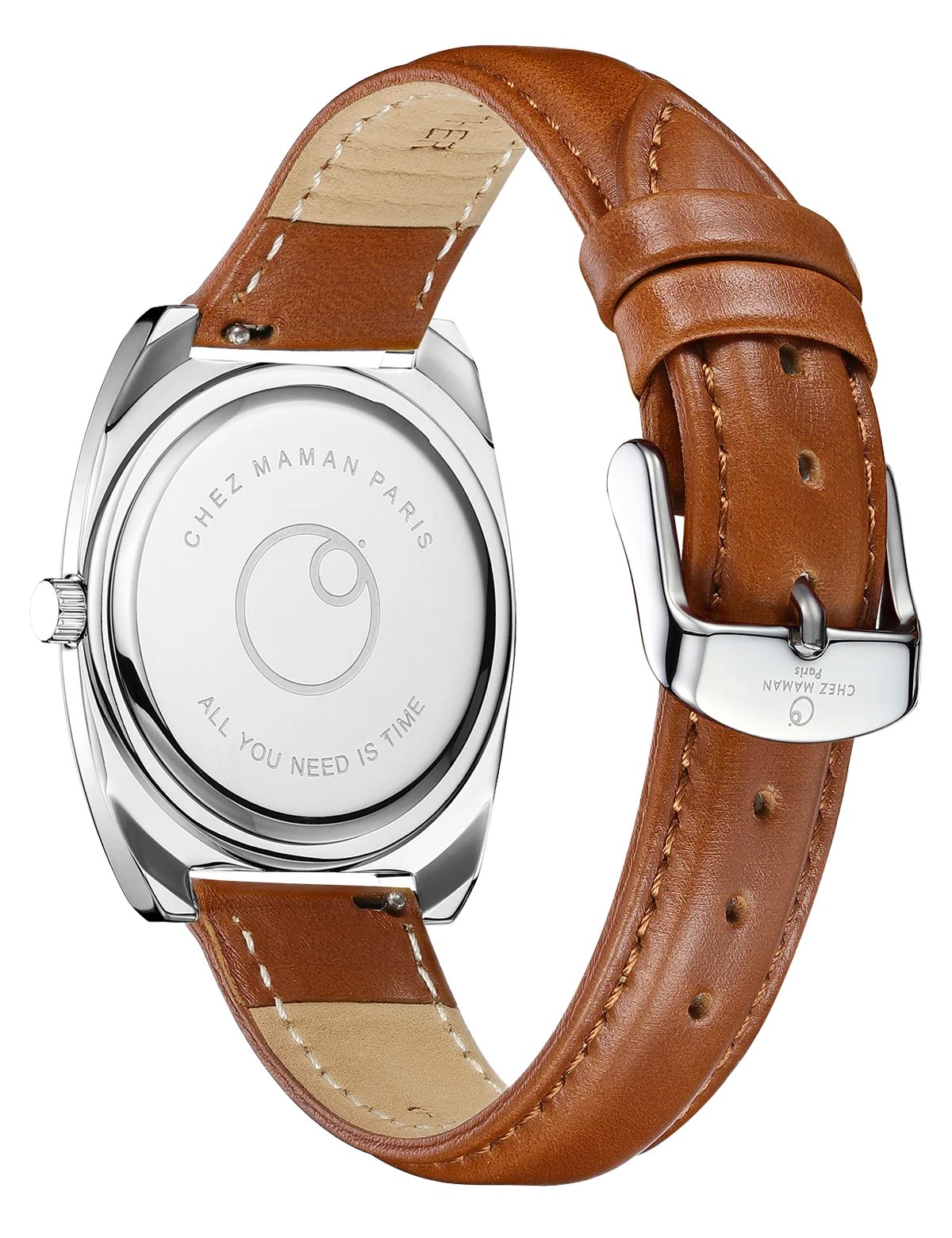 Montre Chez Maman Magnum Copper Sunrise cuir marron, deuxième vue