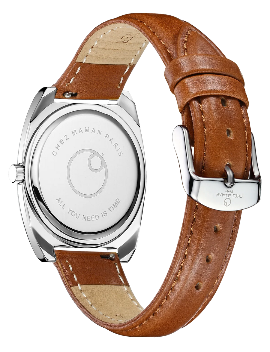 Montre Chez Maman Magnum Copper Sunrise cuir marron, deuxième vue