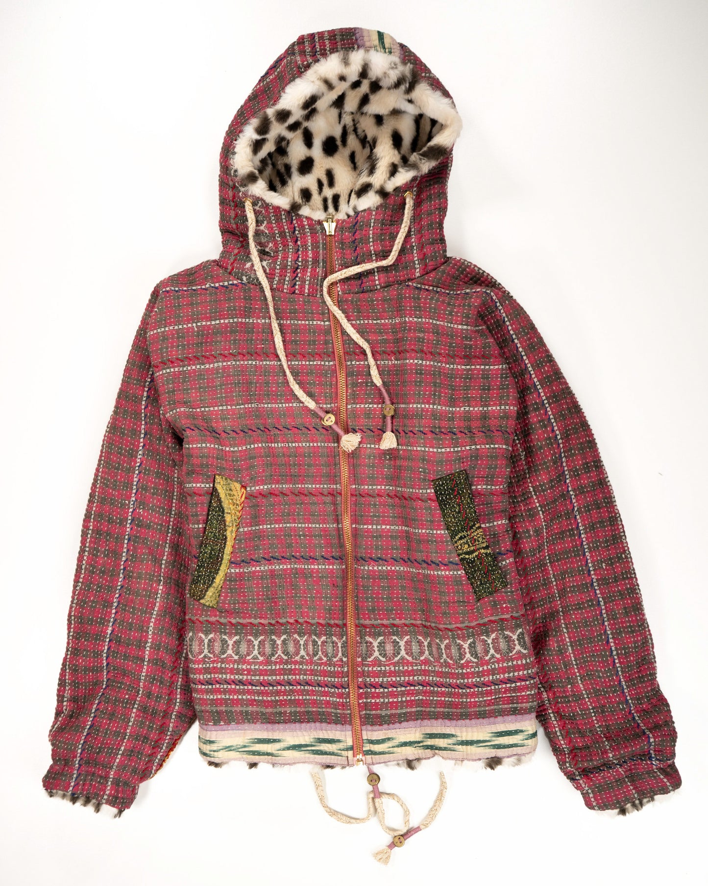 L’ÎLE BLEUE - HOODY FOURRÉ LÉOPARD GALICHA COULEUR 2