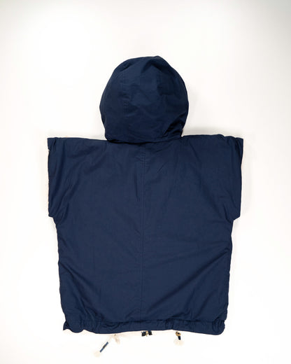 THE BLUE ISLAND - BLUE FLEECE WATERPROOF SLEEVE HOODIE