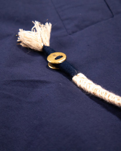 THE BLUE ISLAND - BLUE FLEECE WATERPROOF HOODY JACKET