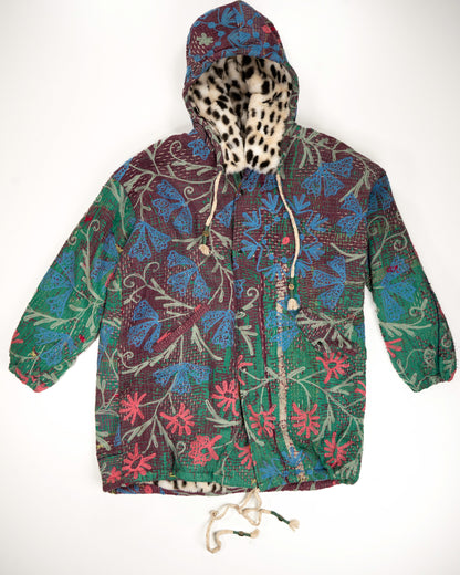 L’ÎLE BLEUE - MANTEAU HOODY SUZANI PIÈCE UNIQUE COULEUR 3