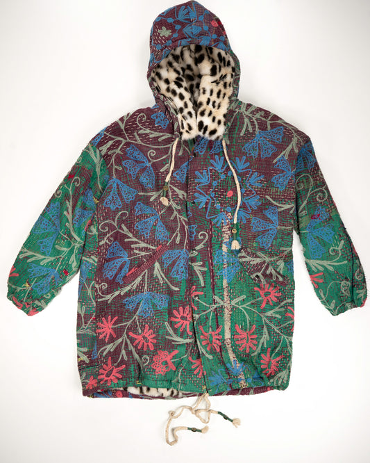 L’ÎLE BLEUE - MANTEAU HOODY SUZANI PIÈCE UNIQUE COULEUR 3