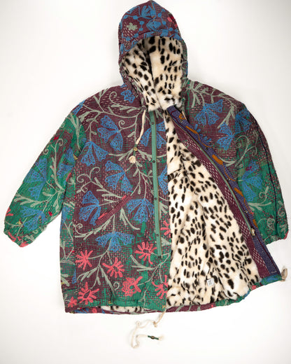 L’ÎLE BLEUE - MANTEAU HOODY SUZANI PIÈCE UNIQUE COULEUR 3