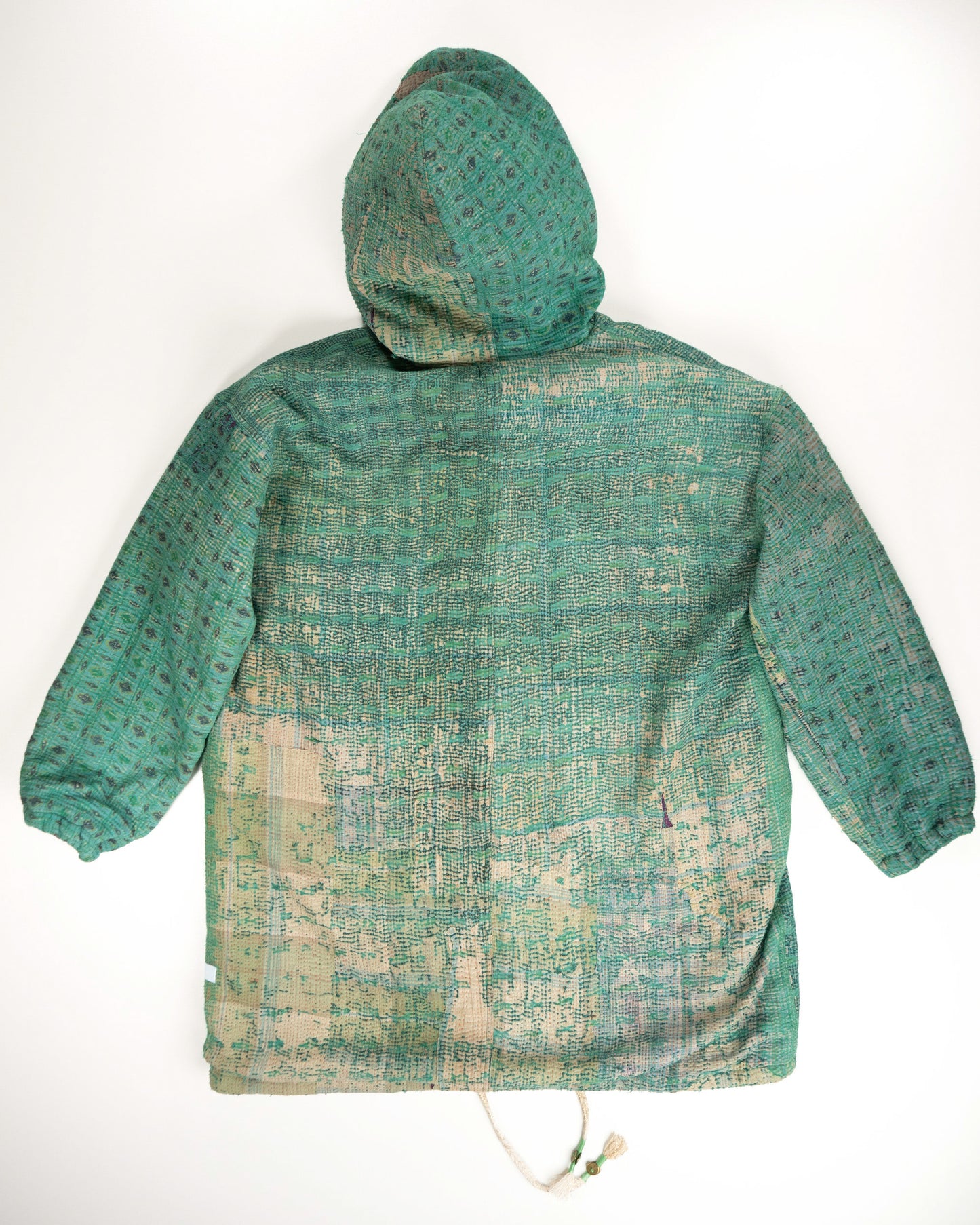 THE BLUE ISLAND - LEOPARD FUR-LINED COAT IN KANTHA COLOR 2