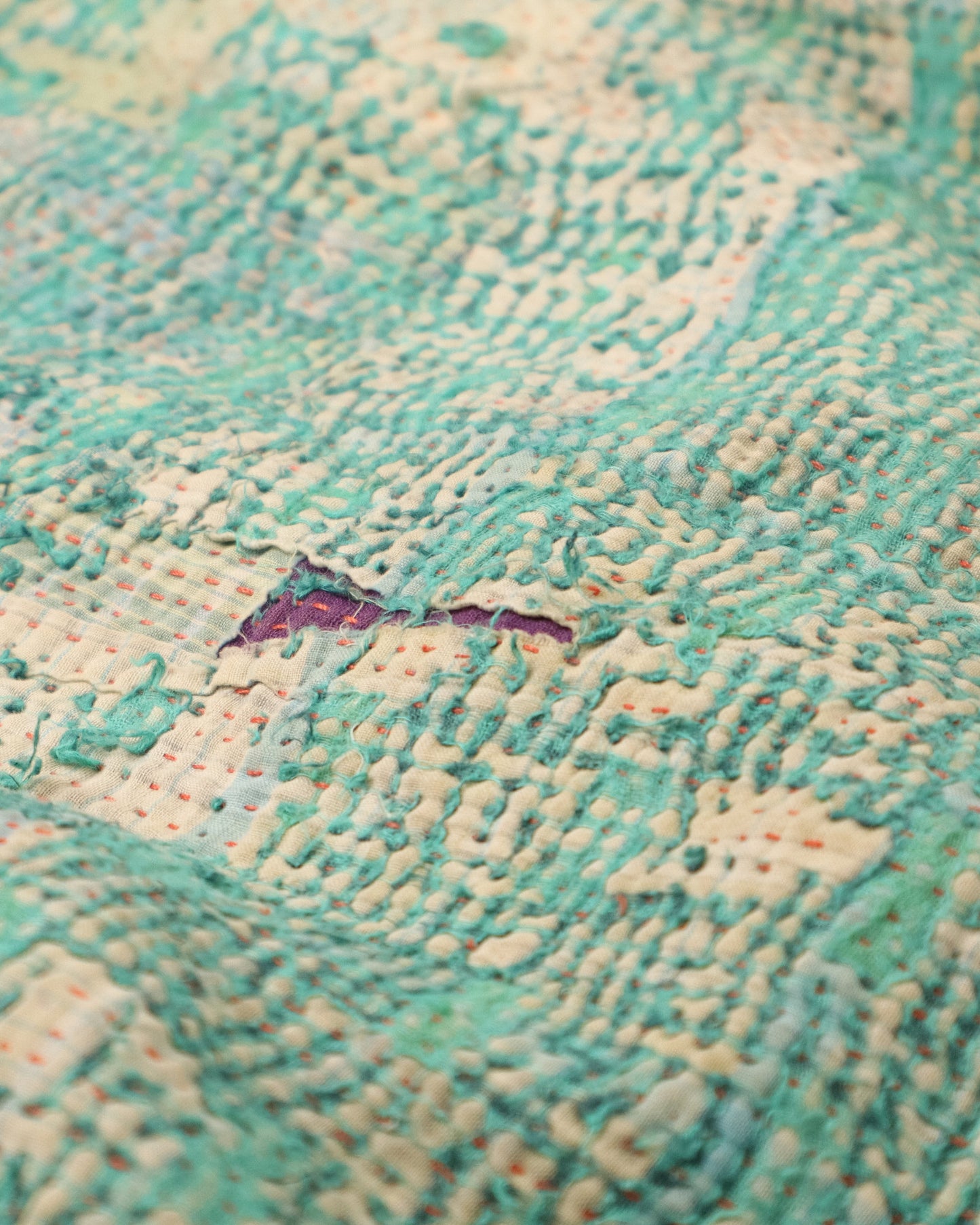 THE BLUE ISLAND - LEOPARD FUR-LINED COAT IN KANTHA COLOR 2