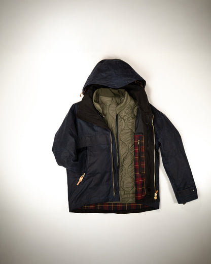 MANIFATTURA CECCARELLI - PARKA TREKKING NAVY avec doublure