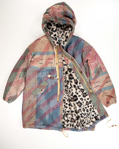 THE BLUE ISLAND - LEOPARD FUR COAT IN KANTHA FUR COLOR 1