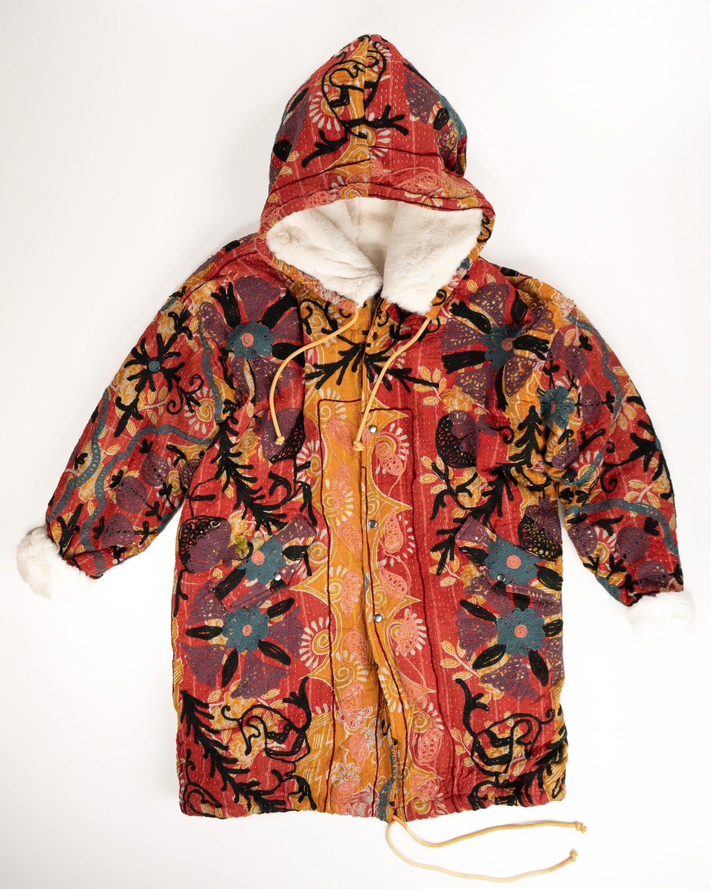 THE BLUE ISLAND - SUZANI NATURAL FUR-LINED COAT COLOR 2