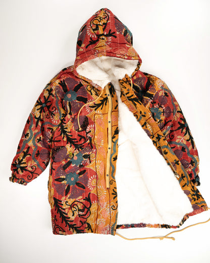 THE BLUE ISLAND - SUZANI NATURAL FUR-LINED COAT COLOR 2