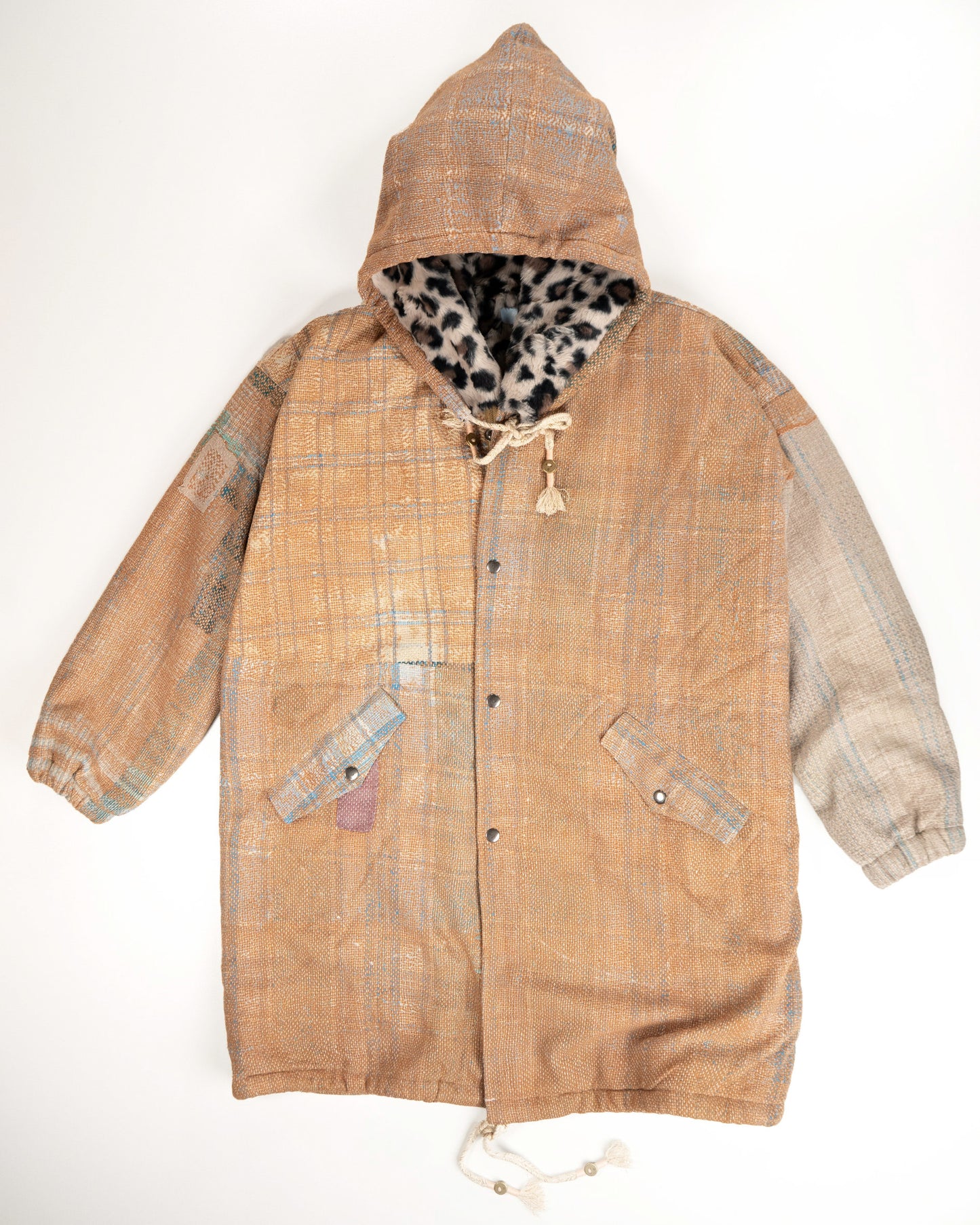 THE BLUE ISLAND - LEOPARD FUR-LINED COAT COLOR 6