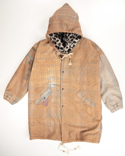 THE BLUE ISLAND - LEOPARD FUR-LINED COAT COLOR 6