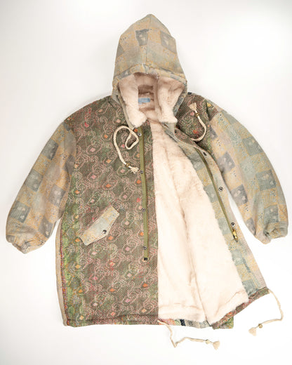 THE BLUE ISLAND - NATURAL FUR-LINED COAT COLOR 2