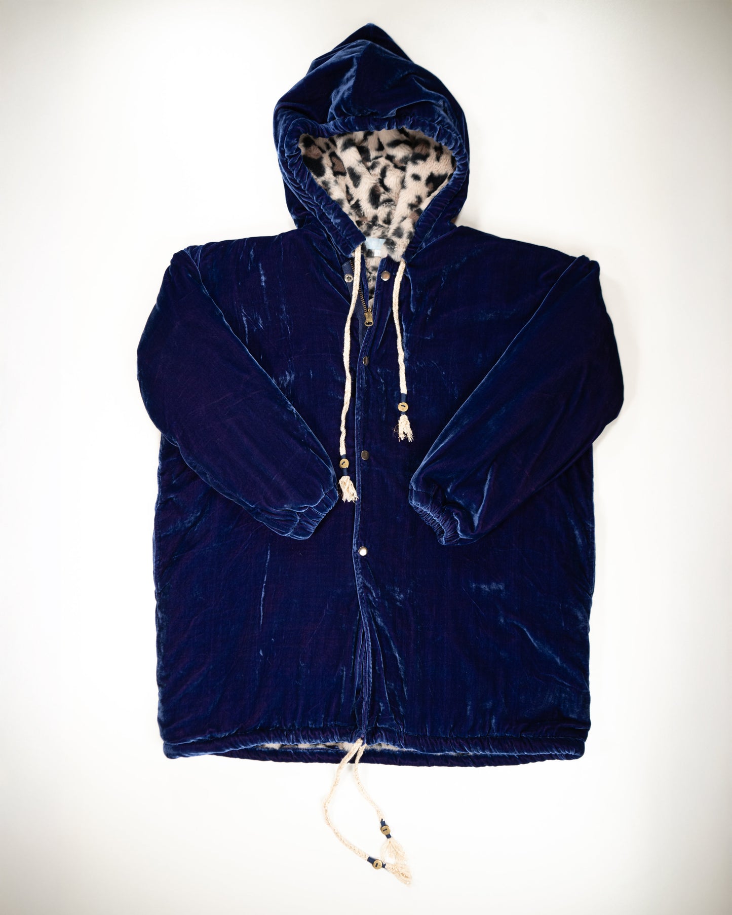 L'ÎLE BLEUE - MANTEAU MEENU FOURRÉ LEOPARD EN VELOURS 11