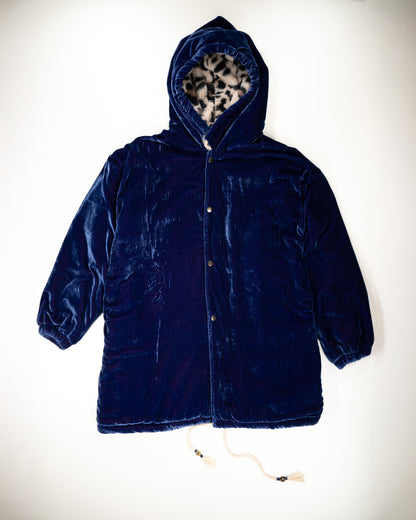 L'ÎLE BLEUE - MANTEAU MEENU FOURRÉ LEOPARD EN VELOURS 11