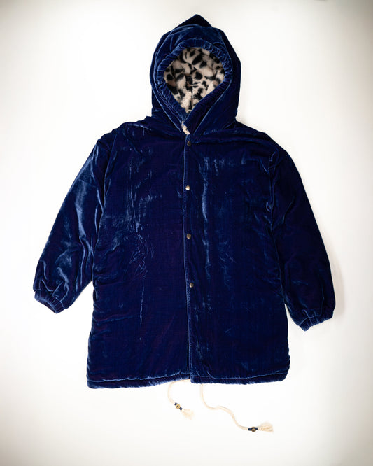 L'ÎLE BLEUE - MANTEAU MEENU FOURRÉ LEOPARD EN VELOURS 11