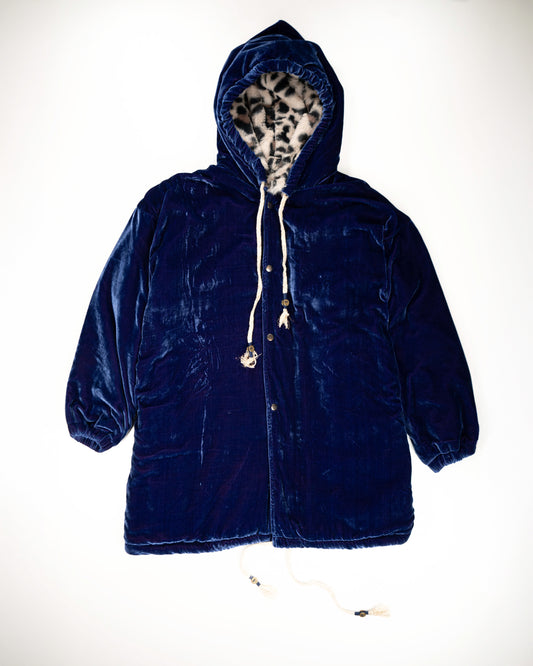 L'ÎLE BLEUE - MANTEAU MEENU FOURRÉ LEOPARD EN VELOURS 11