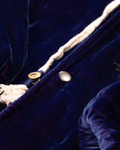 THE BLUE ISLAND - LEOPARD FURNITED HOODIE IN KANTHA COLOR 2