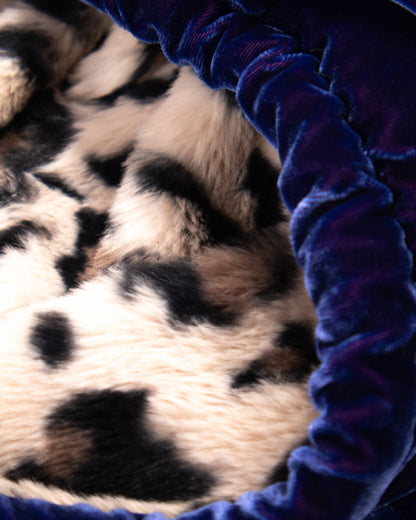 L'ÎLE BLEUE - MANTEAU MEENU FOURRÉ LEOPARD EN VELOURS 11