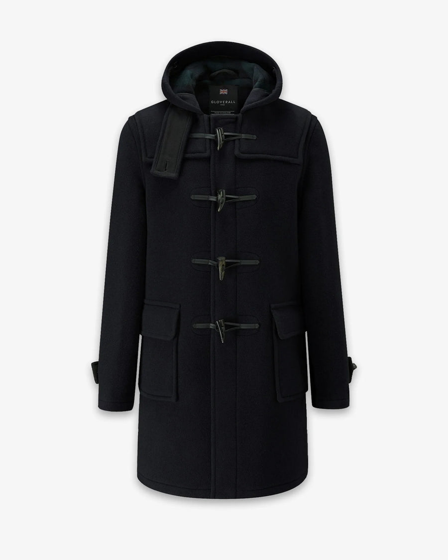 Duffle-coat Gloverall Morris navy en laine pour homme, vue principale