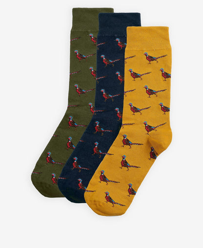 BARBOUR - Coffret Cadeau de Chaussettes Faisan