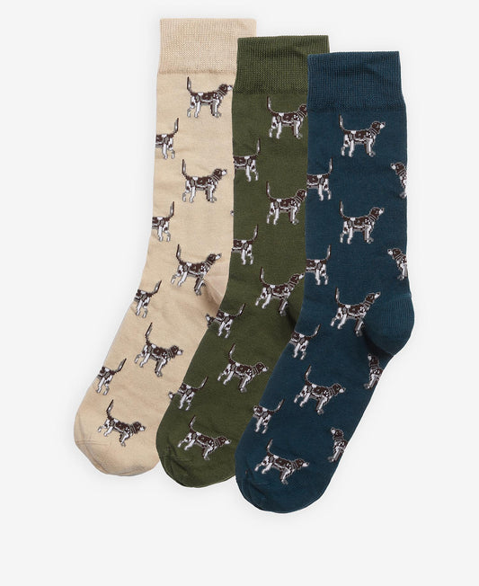 BARBOUR - Coffret Cadeau de Chaussettes Chien Pointeur