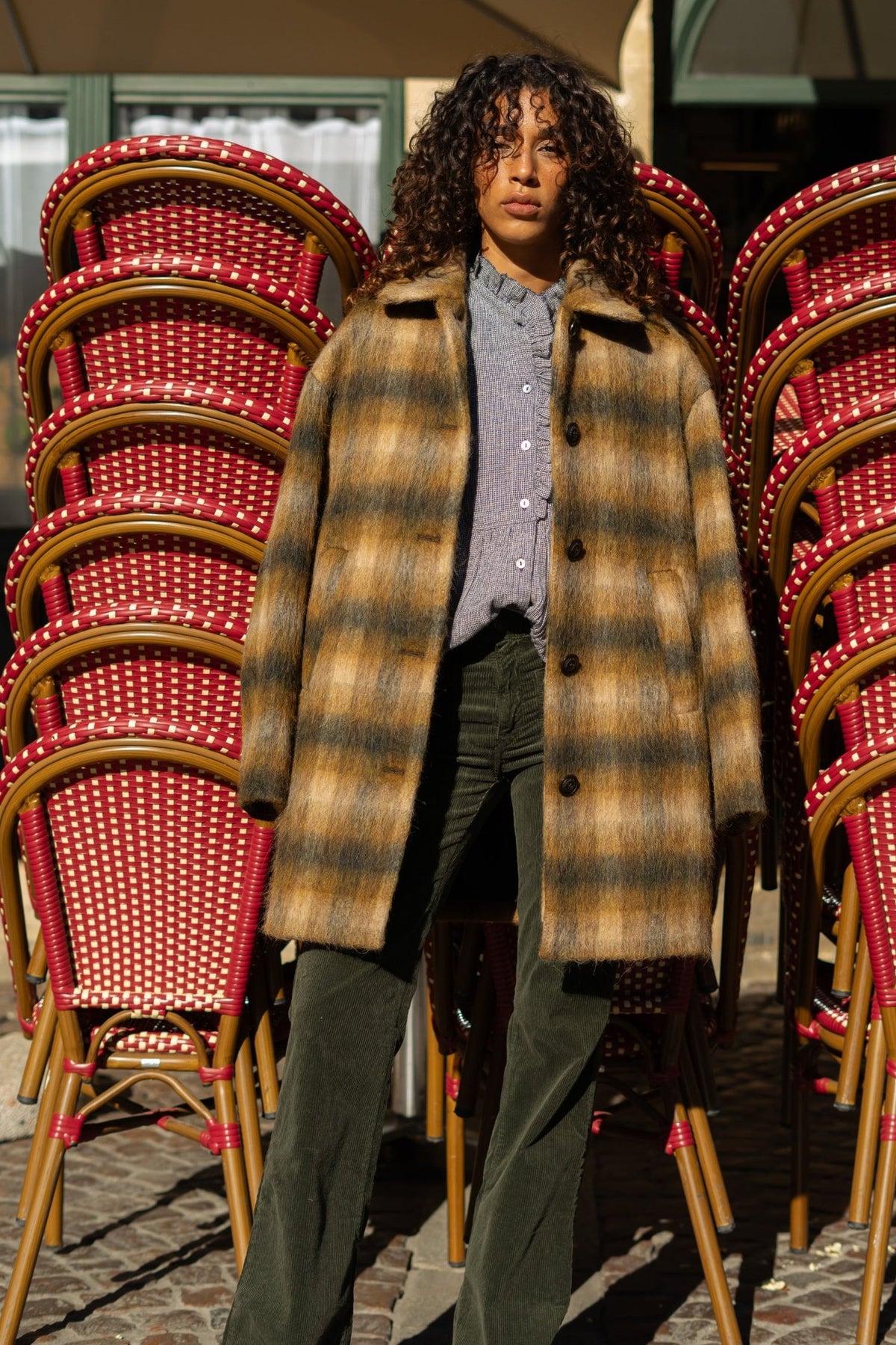 Manteau femme Trench & Coat Tulipier coloris brûlé, vue complémentaire