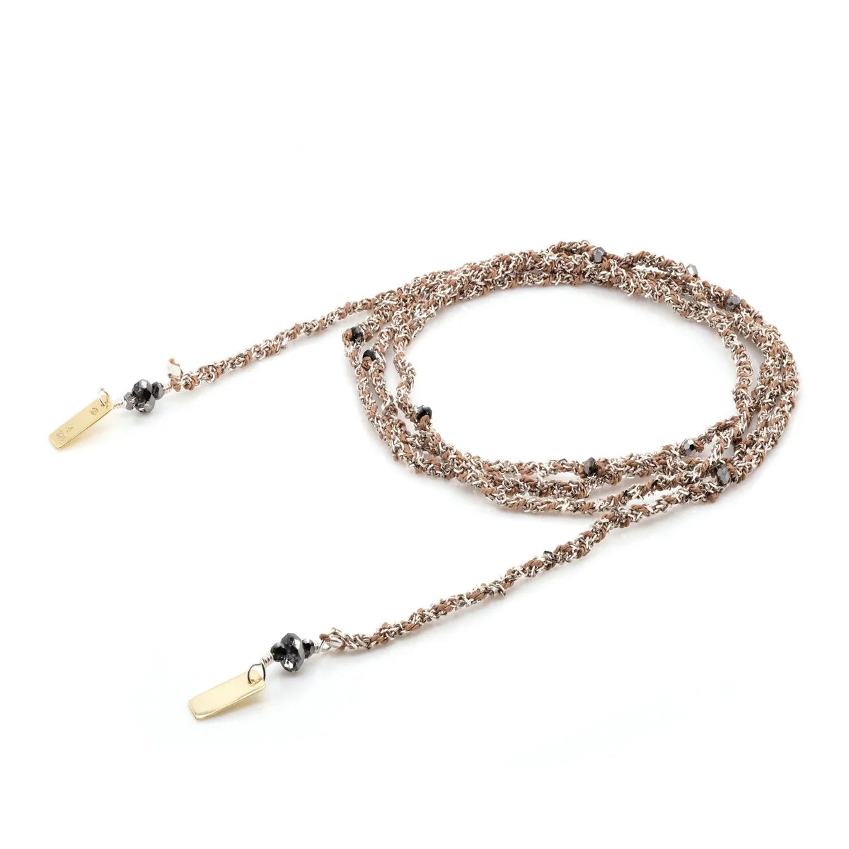 MARIE LAURE CHAMOREL - Collier N.182 Argent Beige