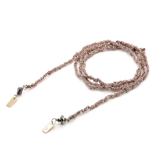 MARIE LAURE CHAMOREL - Collier N.182 Argent Pink