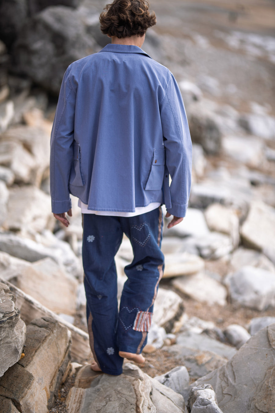 VESTE HOMME RIPSTOP BLEUE "INDACO"